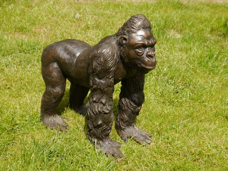 Gorilla Skulptur aus Bronze