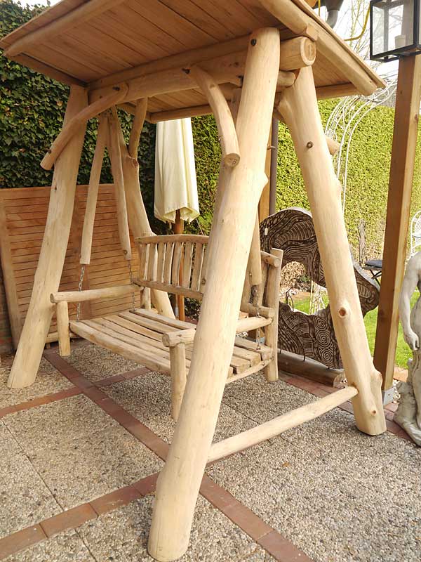 Hollywoodschaukel Gartenschaukel Gartenmöbel 2-Sitzer aus Massivholz